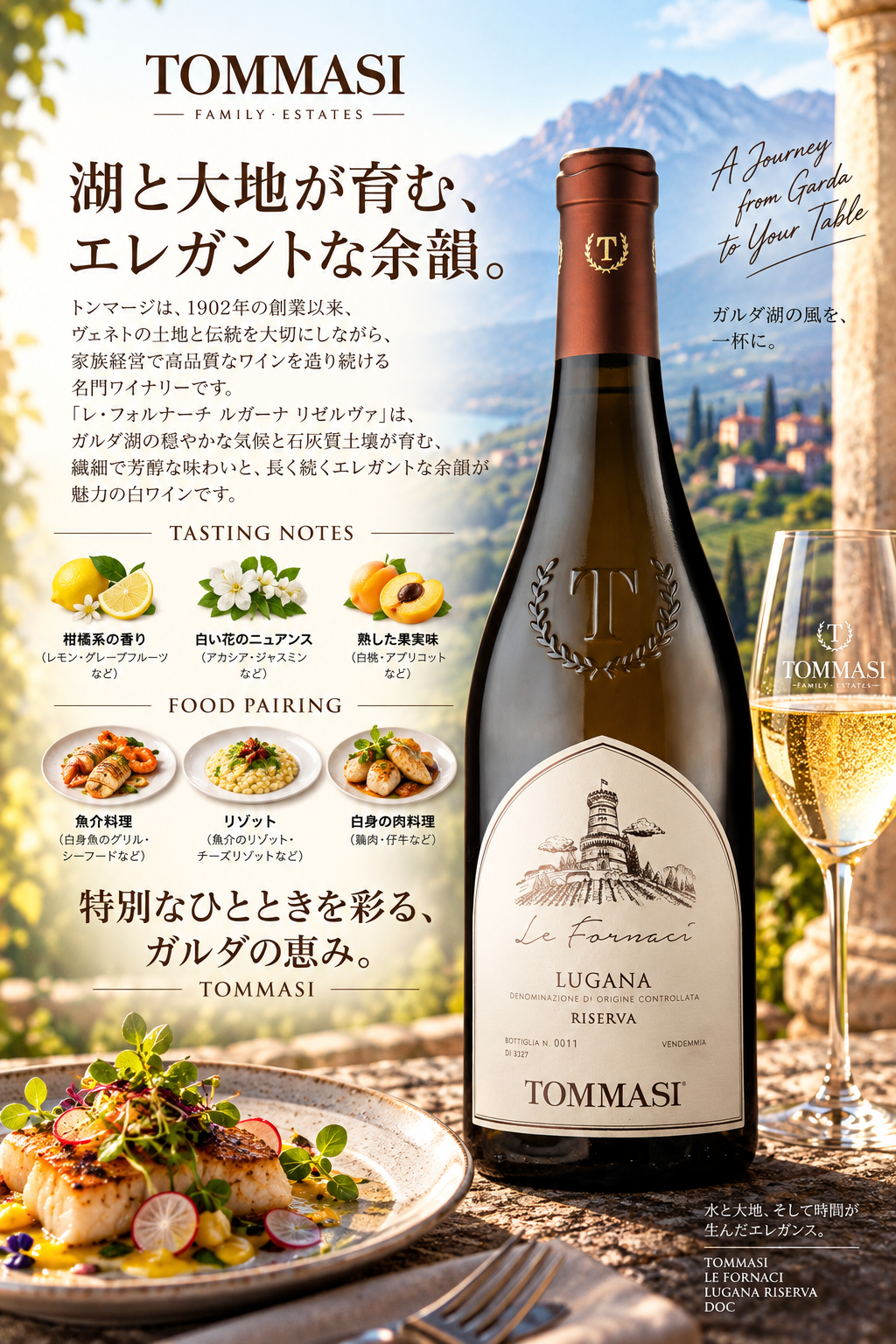 トンマージ レ・フォルナーチ ルガーナ リゼルヴァ 2019 750ml Le Fornaci Lugana Riserva