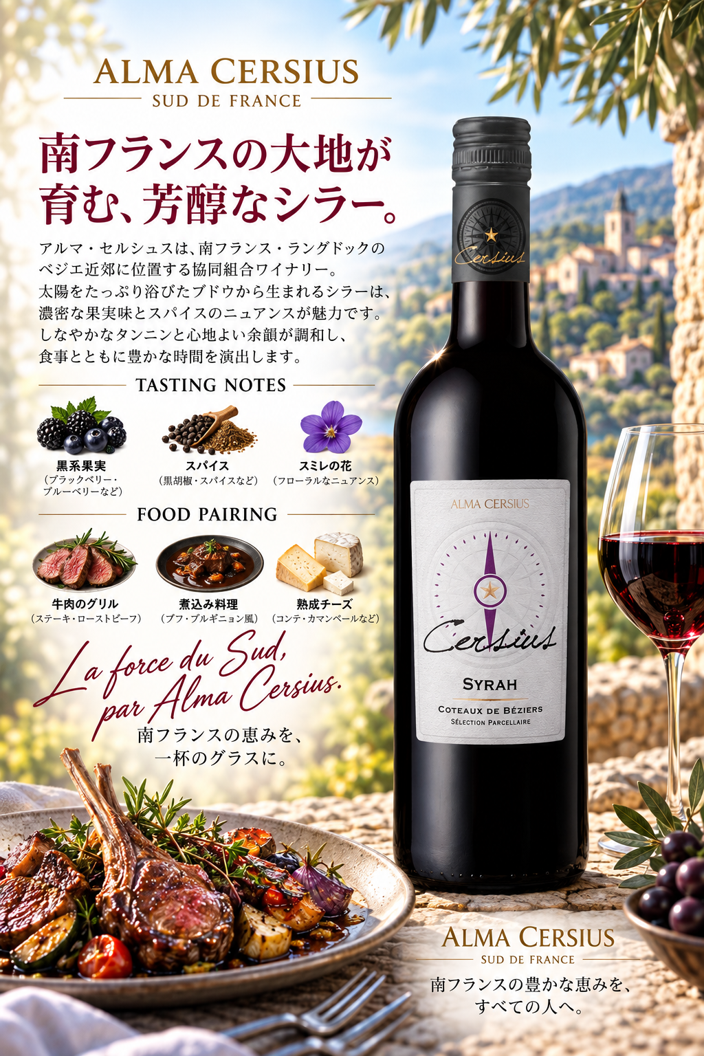 アルマ・セルシウス セルシウス シラー 2024 750ml Cersius Syrah