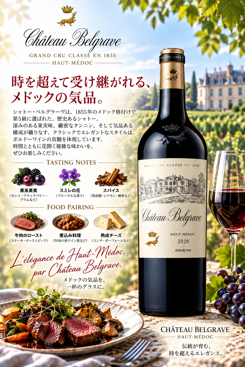 ドゥルト シャトー・ベルグラーヴ 2021 750ml Chateau Belgrave