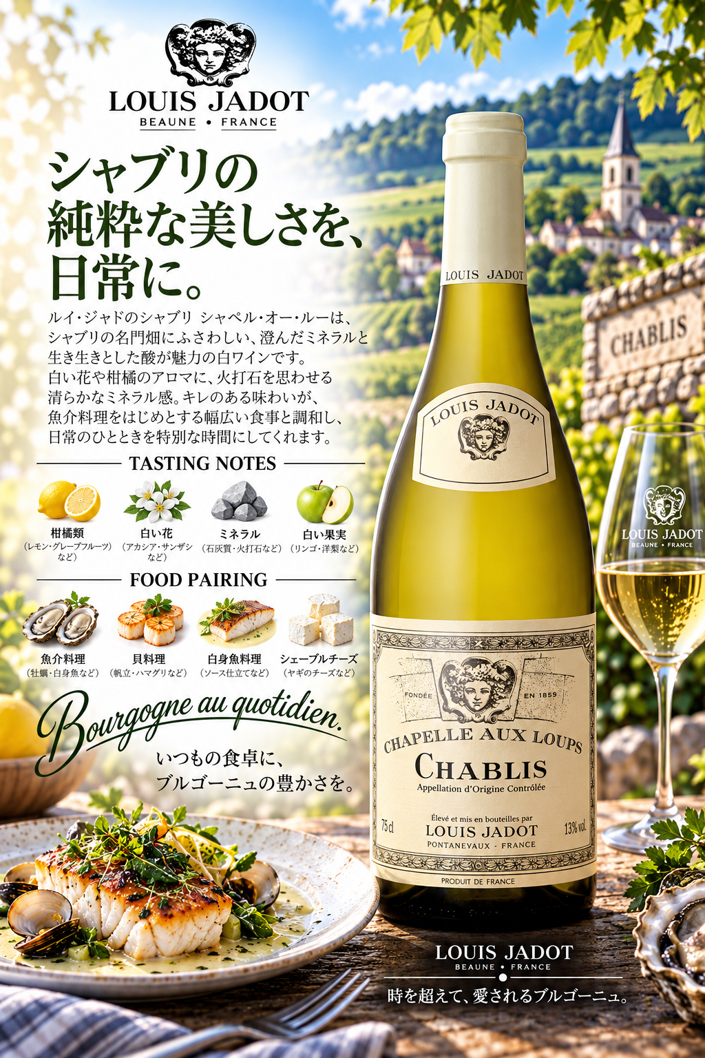 ルイ・ジャド 【小売店専用】シャブリ シャペル・オー・ルー 2024 750ml Chablis Chapelle Aux Loup