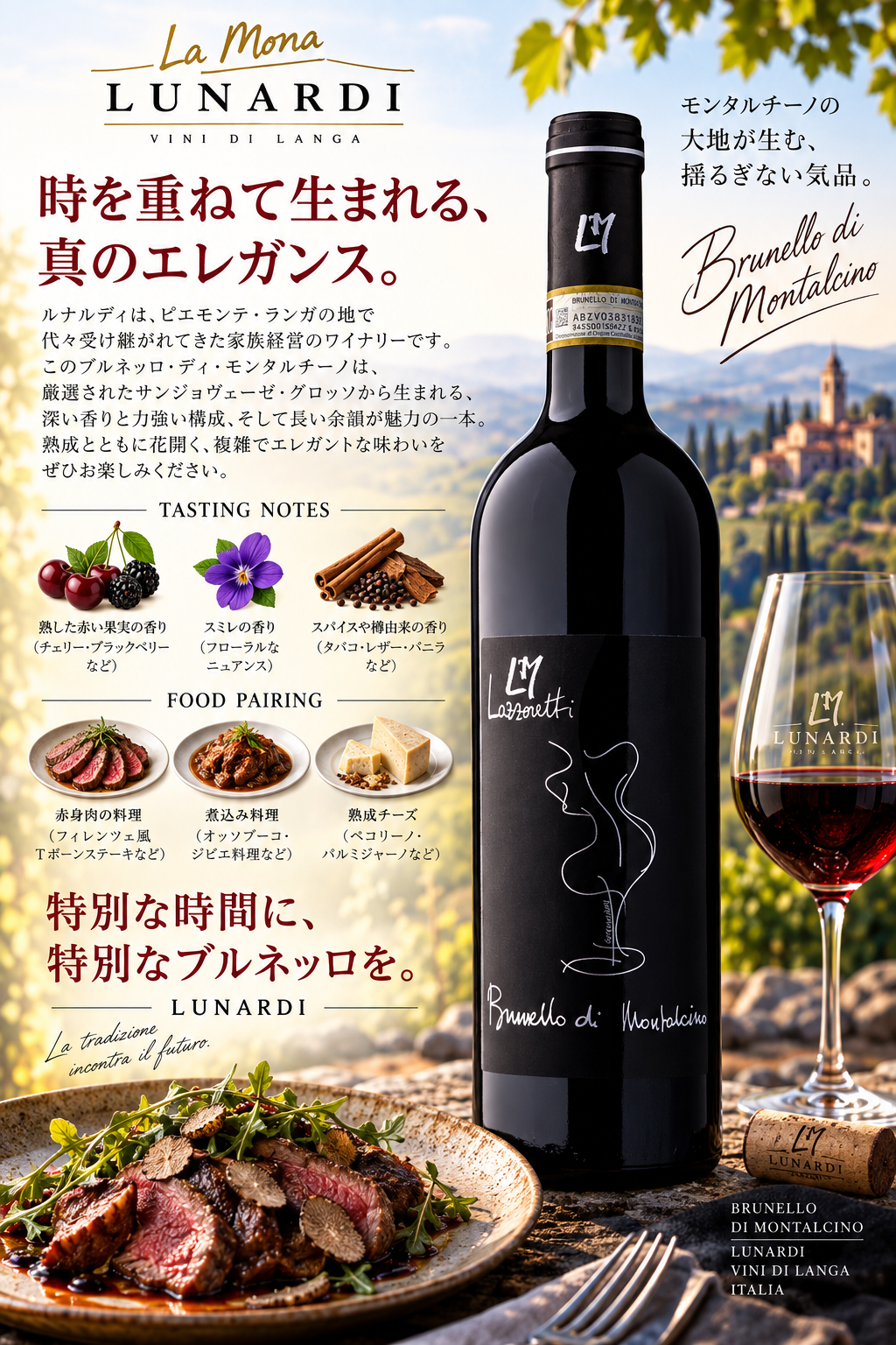 ラッツェレッティ ブルネッロ・ディ・モンタルチーノ 2018 750ml Brunello di Montalcino
