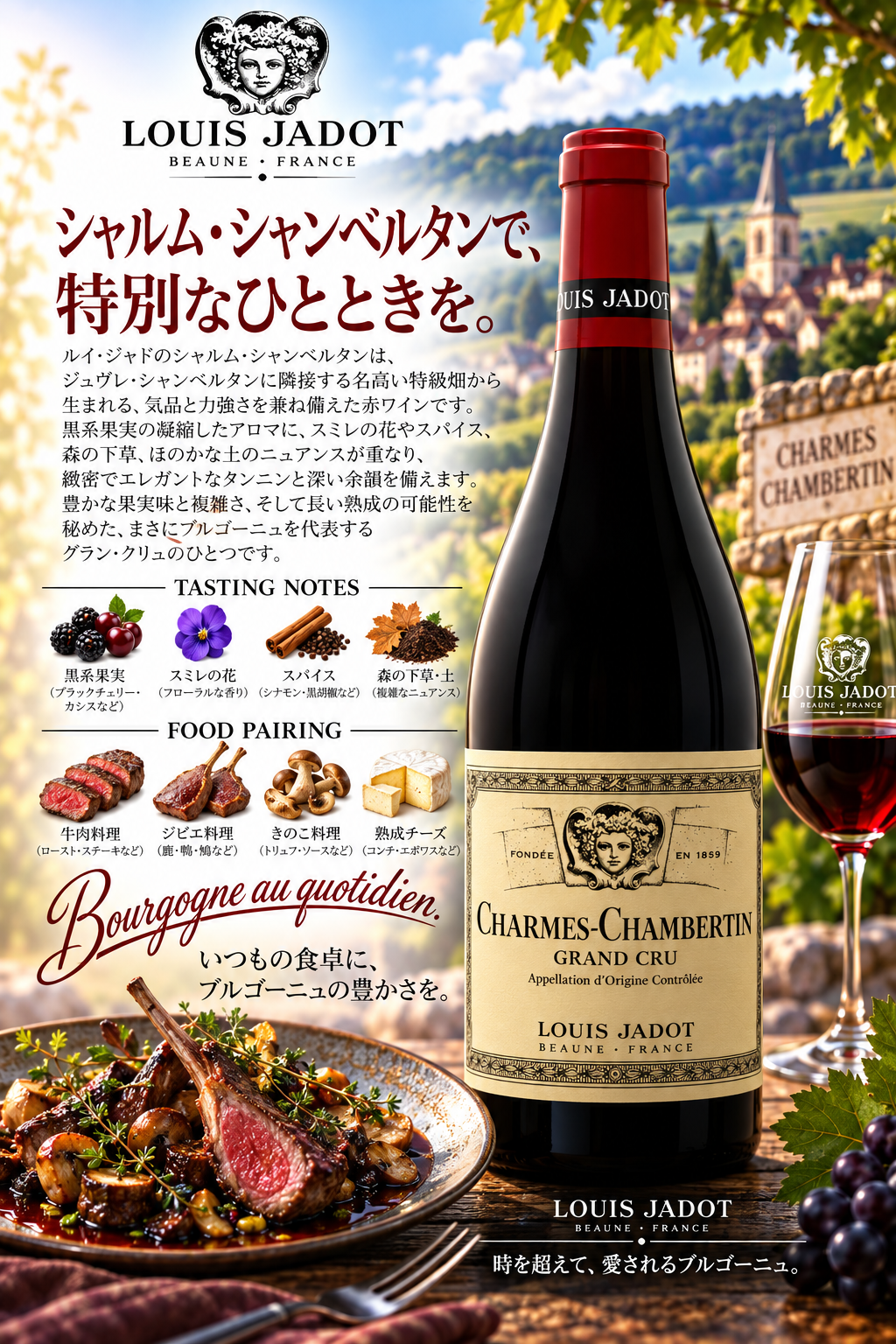 ルイ・ジャド シャルム・シャンベルタン グラン・クリュ 2022 750ml Charmes Chambertin Grand Cru