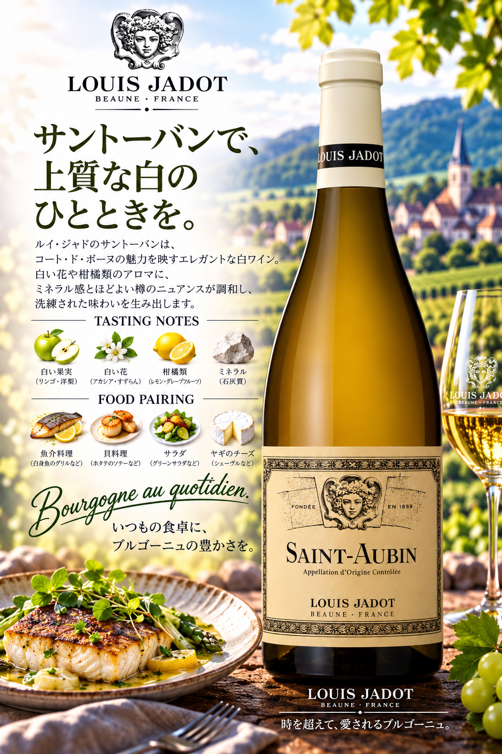 ルイ・ジャド サン・トーバン ブラン 2022 750ml Saint Aubin Blanc