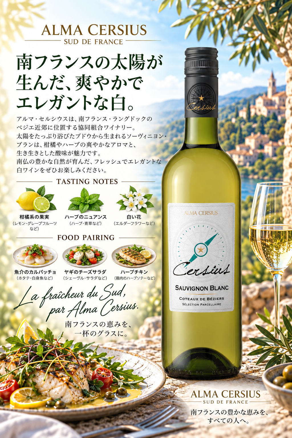 アルマ・セルシウス セルシウス ソーヴィニヨン・ブラン 2024 750ml Cersius Sauvignon Blanc