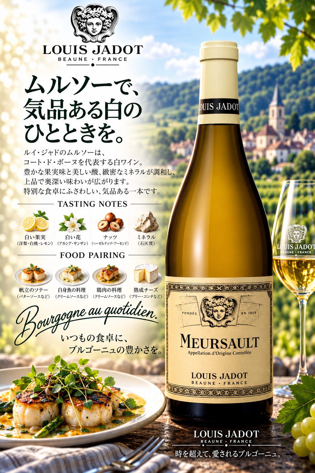 ルイ・ジャド ムルソー 2023 750ml Meursault