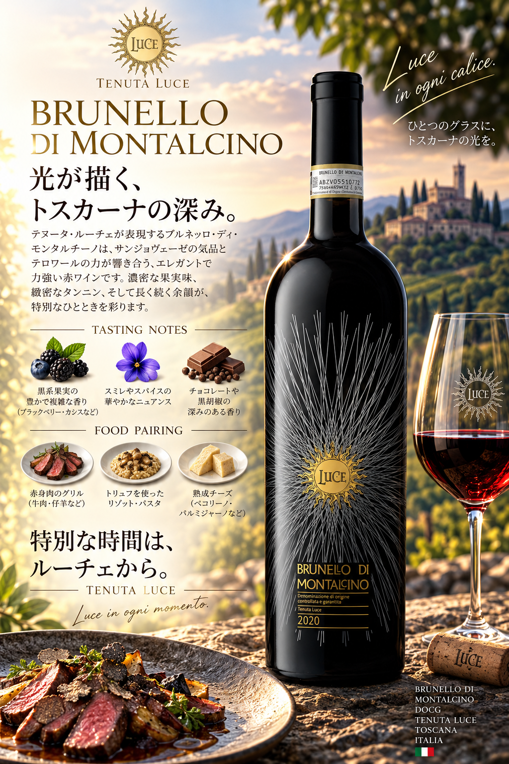 テヌータ・ルーチェ ルーチェ ブルネッロ・ディ・モンタルチーノ 2019 1500ml Luce Brunello di Montalcino