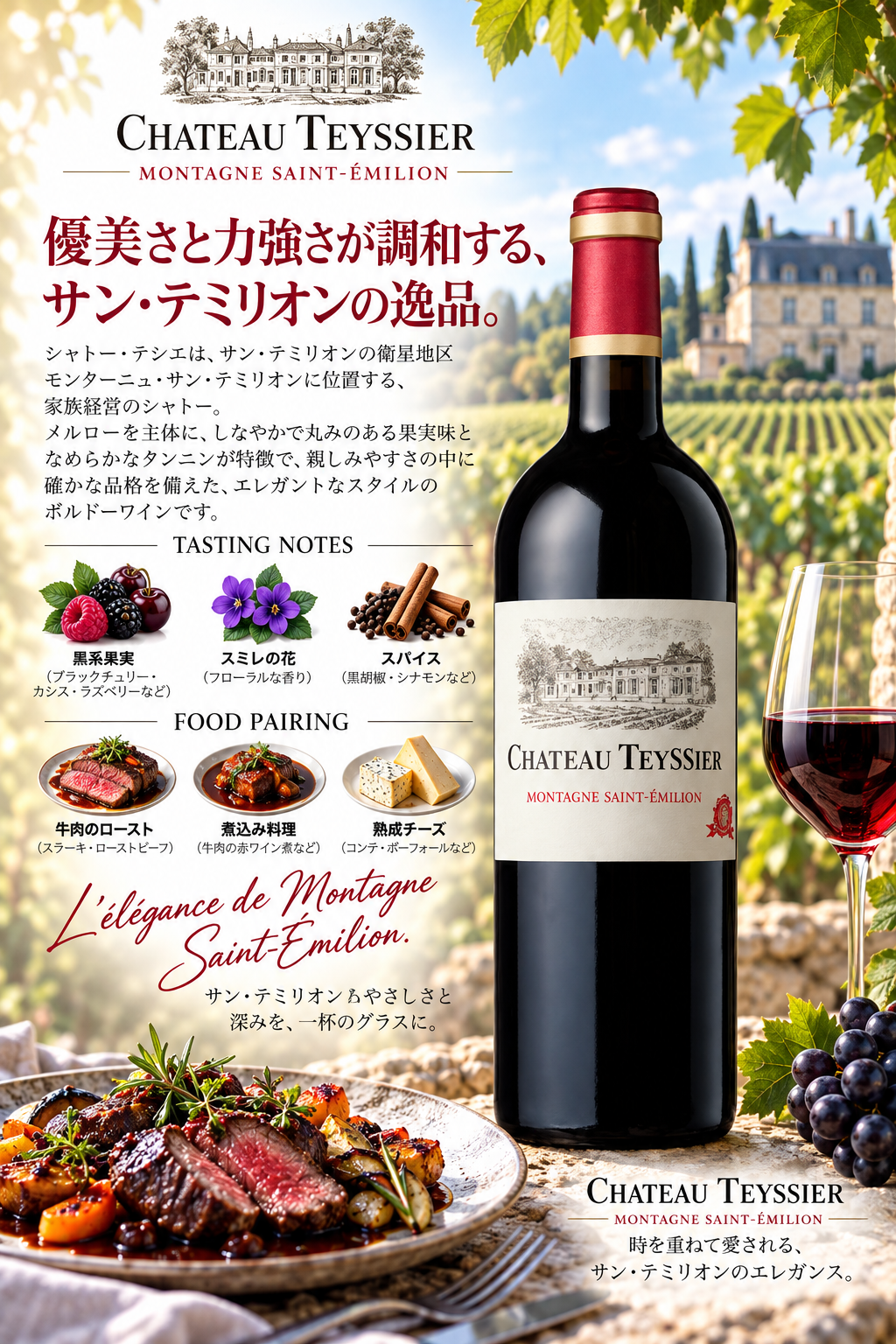 ドゥルト シャトー・テシエ 2022 750ml Chateau Teyssier