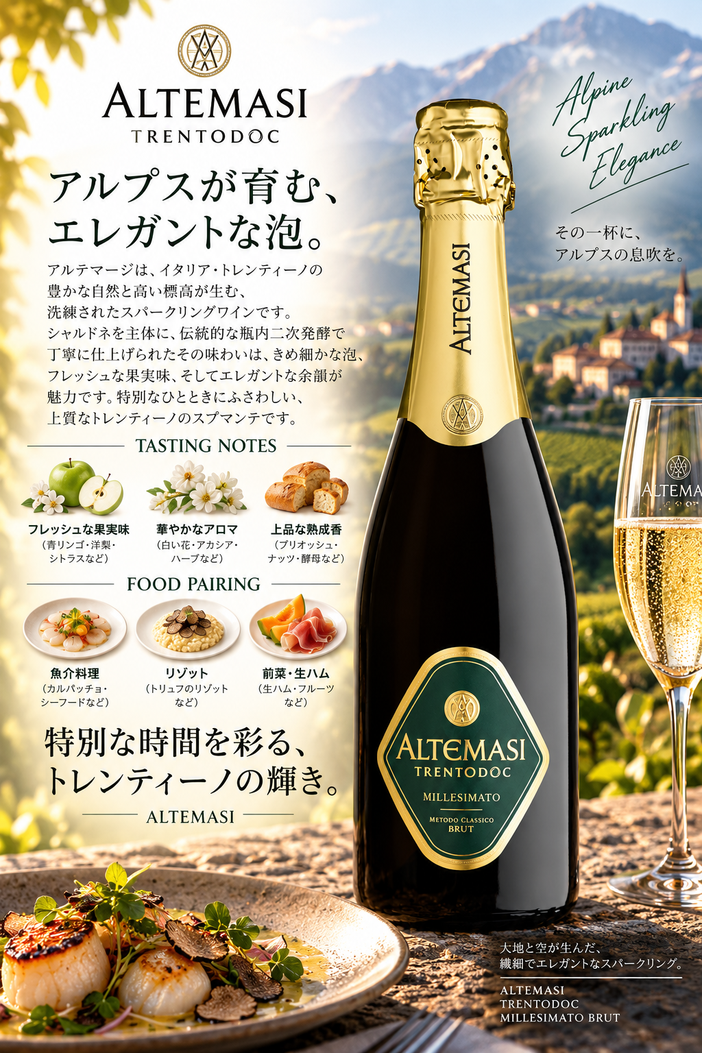カヴィット　アルテマージ　ブリュット　ミレジマート　２０２１　７５０ｍｌ Altemasi Brut Millesimato