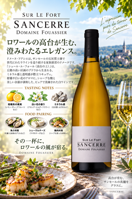 ドメーヌ・フアシエ　サンセール　シュール・ル・フォール　２０２２　７５０ｍｌ Sancerre Sur Le Fort