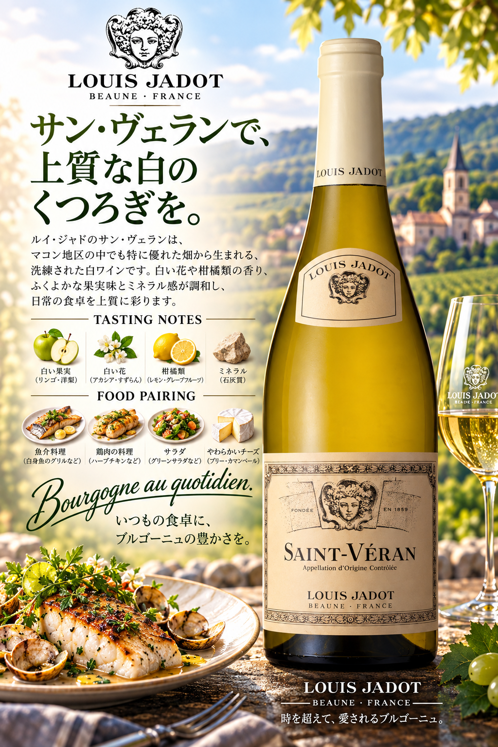 ルイ・ジャド　サン・ヴェラン　２０２２　７５０ｍｌ Saint-Veran