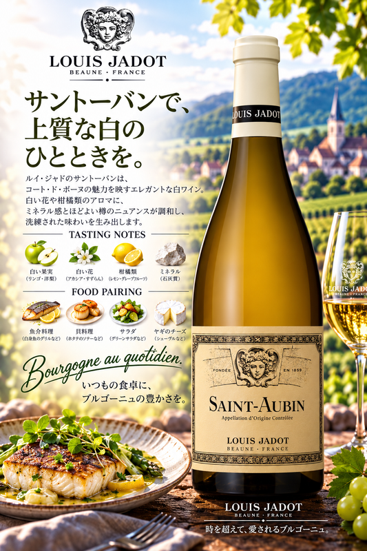 ルイ・ジャド　サン・トーバン　ブラン　２０２２　７５０ｍｌ Saint Aubin Blanc