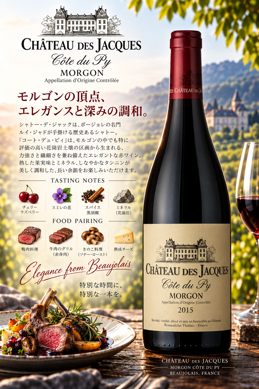 ルイ・ジャド　モルゴン　シャトー・デ・ジャック　２０２２　７５０ｍｌ Morgon Chateau des Jacques