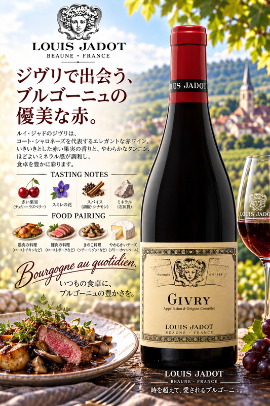 ルイ・ジャド　ジヴリ　ルージュ　２０２２　７５０ｍｌ Givry Rouge
