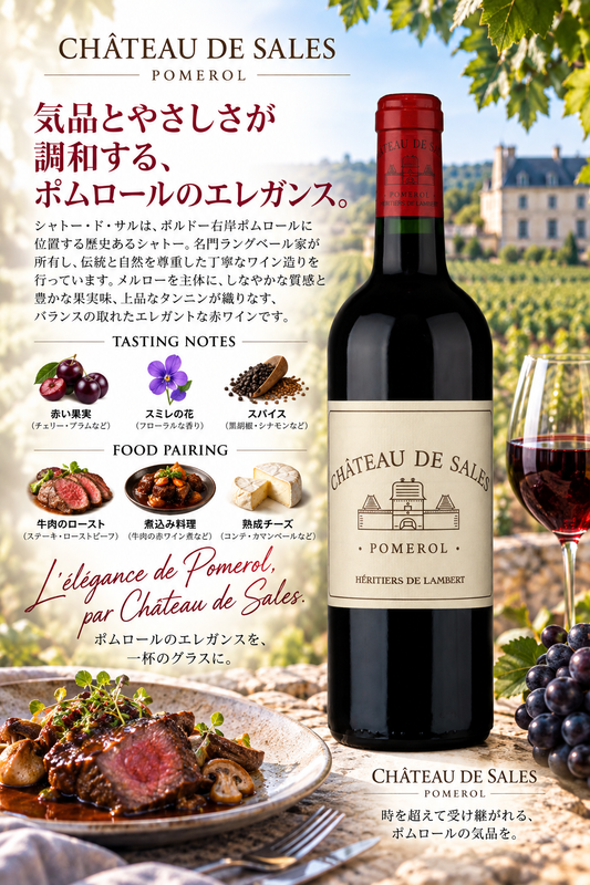 ＪＰムエックス　シャトー・ド・サル　２０２１　７５０ｍｌ Chateau de Sales