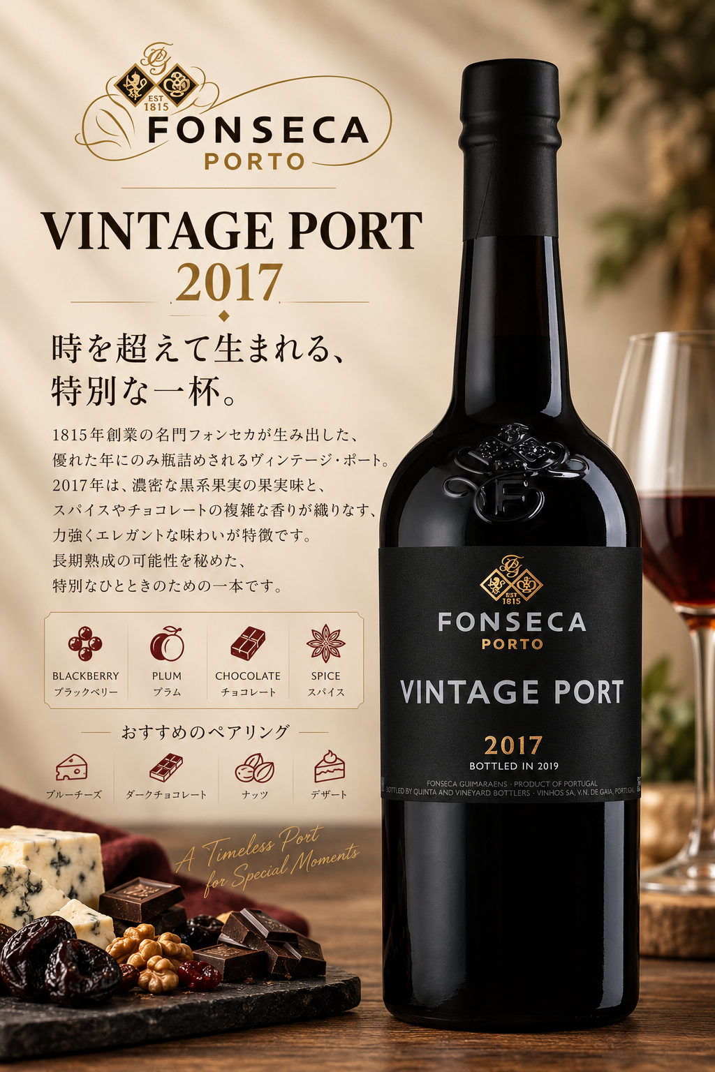 フォンセカ・ギマラエンス　フォンセカ　ヴィンテージ・ポート　２０１７　７５０ｍｌ Fonseca Vintage Port