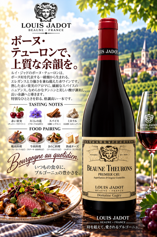 ルイ・ジャド　ボーヌ　プルミエ・クリュ　レ・トゥーロン　エリティエ・ルイ・ジャド　２０２１　７５０ｍｌ Beaune 1er Cru Les Theurons Heritiers Louis Jadot