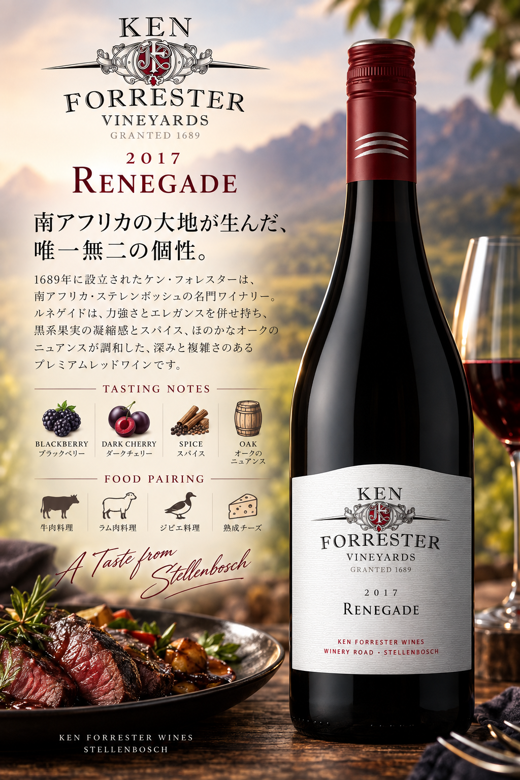 ケン・フォレスター　レネゲイド　２０２１　７５０ｍｌ Renegade