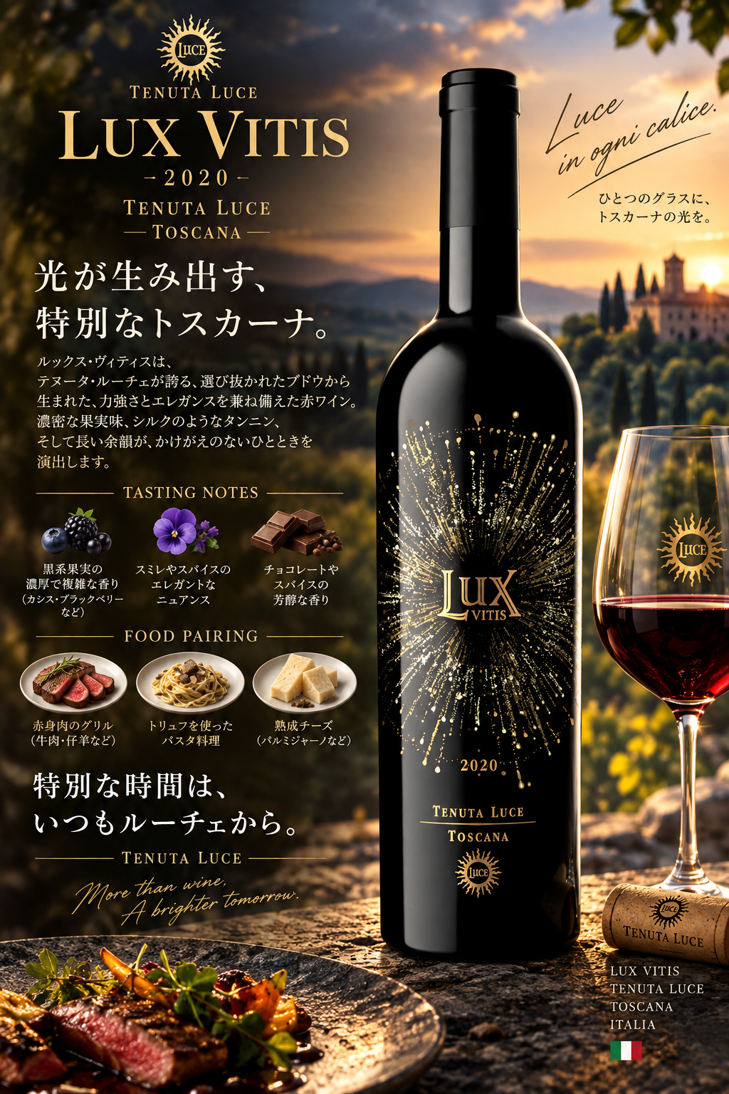 テヌータ・ルーチェ　ルックス・ヴィティス　２０２１　７５０ｍｌ Lux Vitis