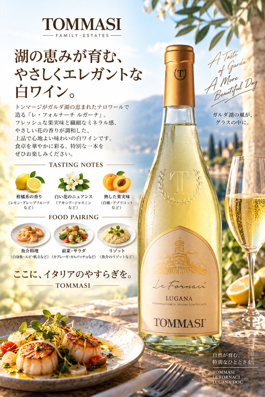 トンマージ　レ・フォルナ－チ　ルガーナ　２０２４　７５０ｍｌ Le Fornaci Lugana