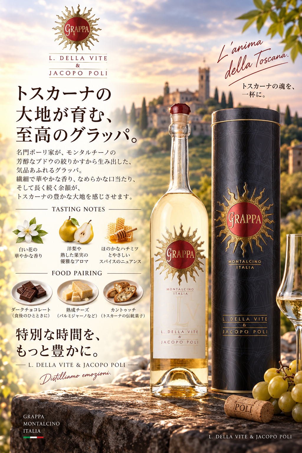 テヌータ・ルーチェ　ルーチェ・グラッパ　５００ｍｌ Luce Grappa