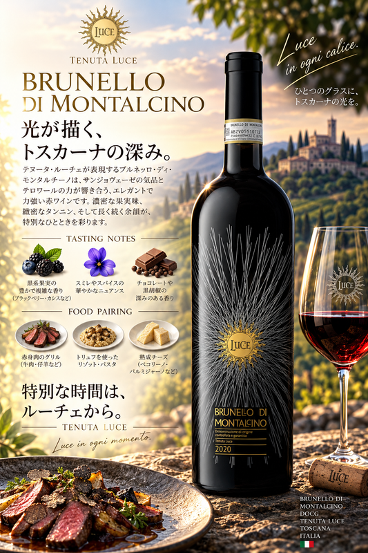テヌータ・ルーチェ　ルーチェ　ブルネッロ・ディ・モンタルチーノ　２０１９　１５００ｍｌ Luce Brunello di Montalcino