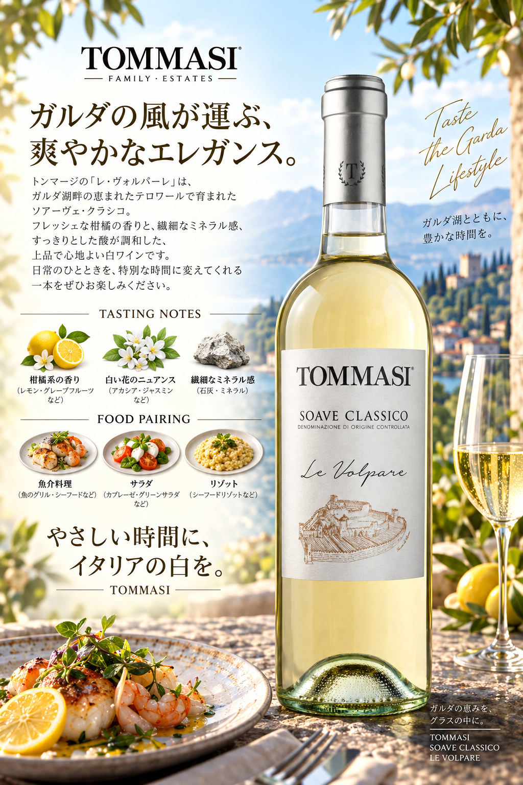 トンマージ　レ・ヴォルパーレ　ソアーヴェ・クラッシコ　２０２４　７５０ｍｌ Le Volpare Soave Classico