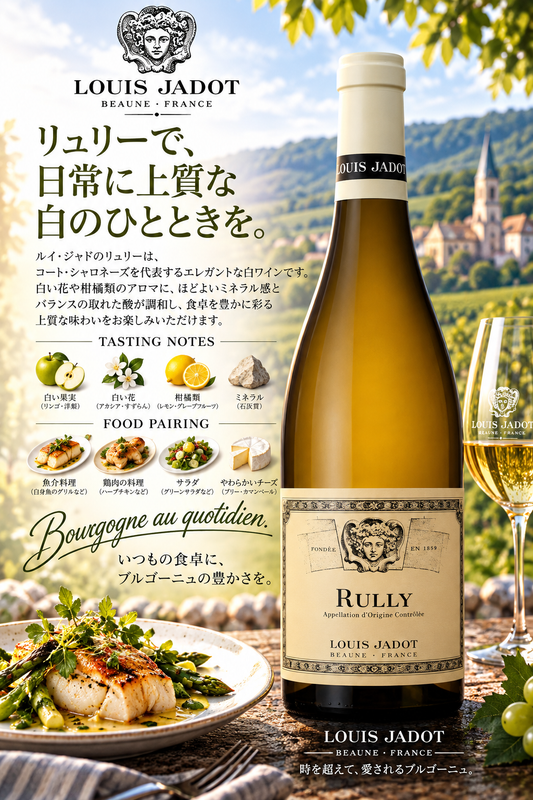 ルイ・ジャド　リュリー　ブラン　２０２３　７５０ｍｌ Rully Blanc