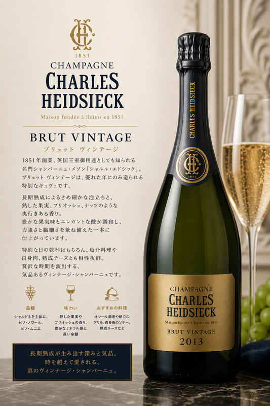 シャンパーニュ　シャルル・エドシック ブリュット ヴィンテージ