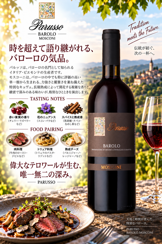 パルッソ　バローロ　モスコーニ　２０１９　７５０ｍｌ Barolo Mosconi
