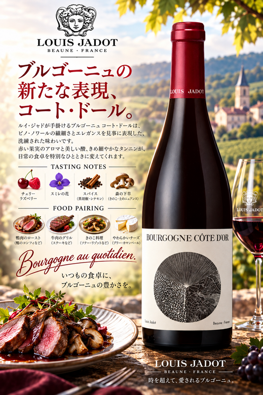 ルイ・ジャド　ブルゴーニュ　コート・ドール　２０２２　７５０ｍｌ Bourgogne Cote d'Or